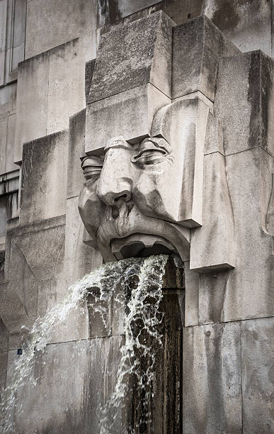 Face Fountain, Milano Centrale station, Milan, Italy