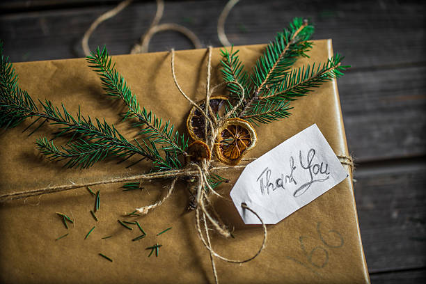 istock beautifully packaged gift that says thank you 618444398