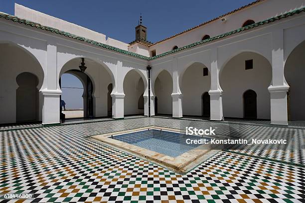 Sidi Boumediene Madrasa Courtyard Algeria Stock Photo - Download Image Now - Tlemcen, Algeria, Africa