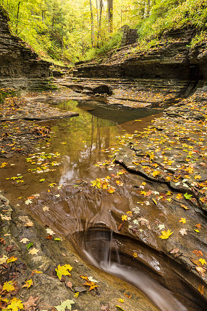istock Quiet Autumn Pool on Buttermilk Creek 618447954