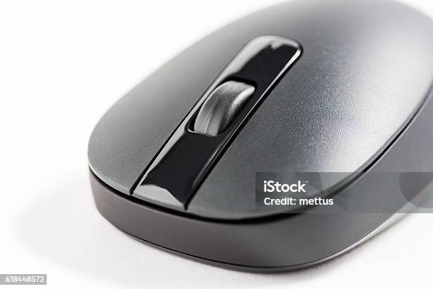 Computer Mouse Perspective Closeup View Of Computer Mouse On White Stock Photo - Download Image ...