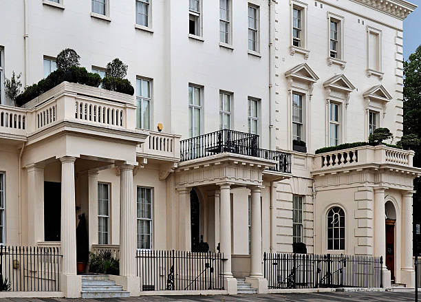 istock Elegant London townhouses 618449924