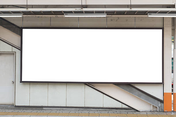 istock Large blank billboard on a street wall 618450092