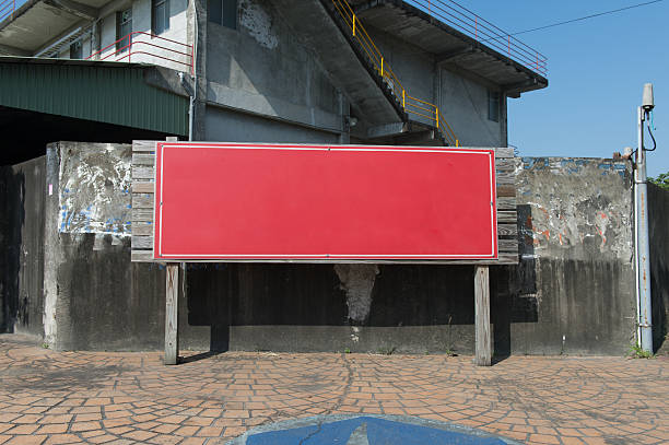 istock Large blank billboard on a street wall 618450680