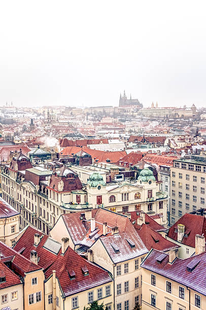 istock Aerial view of Prague 618450750