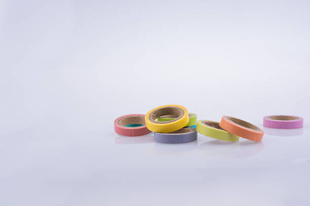 istock Colorful insulating adhesive tapes 618450858