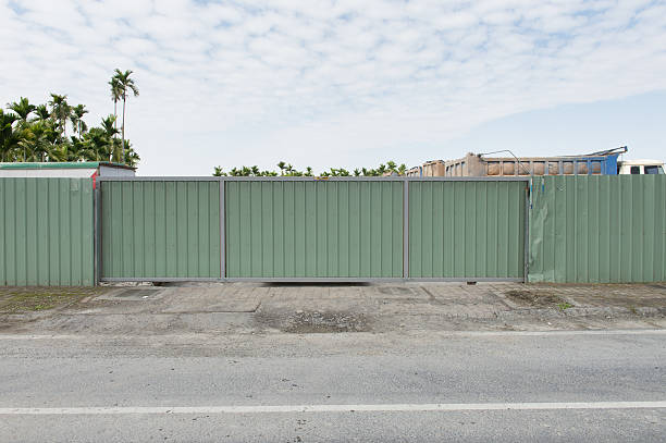 istock Large blank billboard on a street wall 618451476