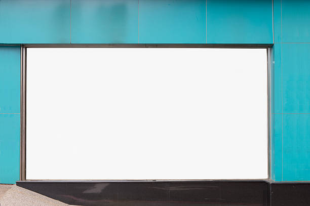 istock Large blank billboard on a street wall 618452484