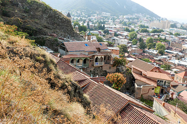 istock Beautiful panoramic view of Tbilisi 618454278