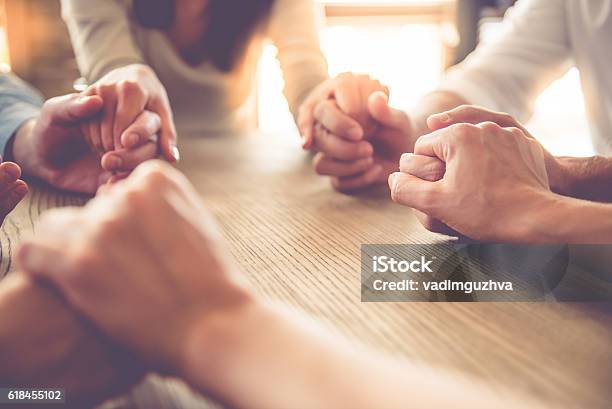 Business People Working Stock Photo - Download Image Now - Praying, Group Of People, People