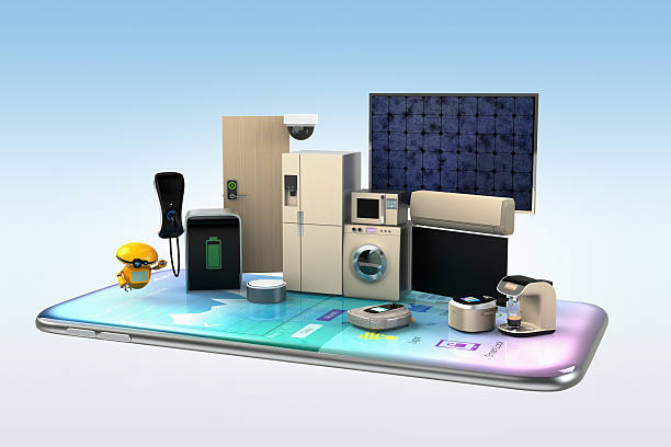 istock Smart appliances on a smart phone 618455318