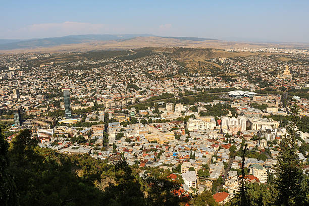 istock Beautiful panoramic view of Tbilisi 618457902
