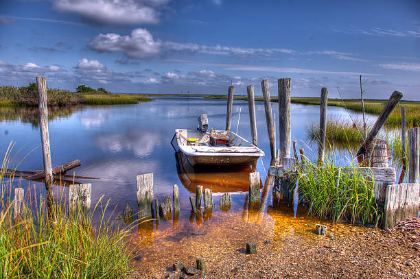 istock Boat at Fishing Village 618459480
