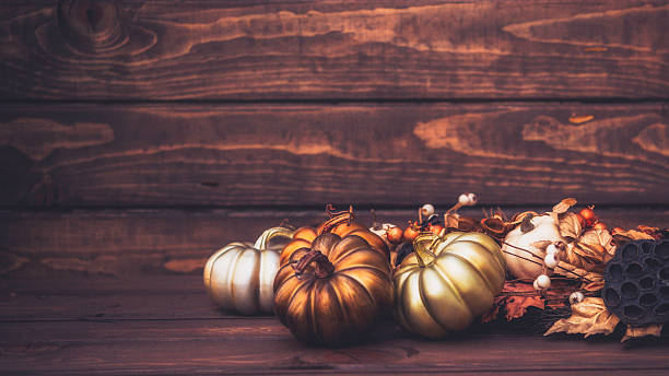 istock Luxurious still life arrangement for Thanksgiving or Halloween. Fall holidays 618462066