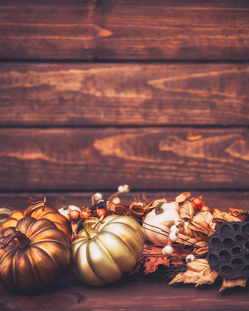 istock Luxurious still life arrangement for Thanksgiving or Halloween. Fall holidays 618462144