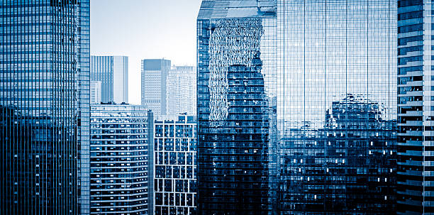 Modern skyscraper building stock photo