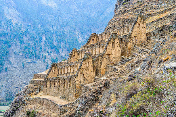 istock Inca Ruins in Peru - Ollantaytambo Fortress 618464312