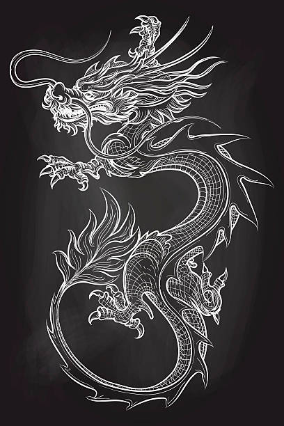 Chinese Dragon On Chalkboard Backdrop Stock Illustration - Download Image Now - Dragon, Japan, Japanese Culture - iStock Chinese Dragon On Chalkboard Backdrop Stock Illustration - Download Image Now - Dragon, Japan, Japanese Culture - iStock