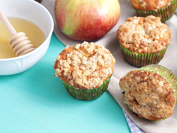 istock Apple muffins with streusel topping 618515292