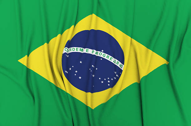 istock Fabric Flag of Brazil 618515294