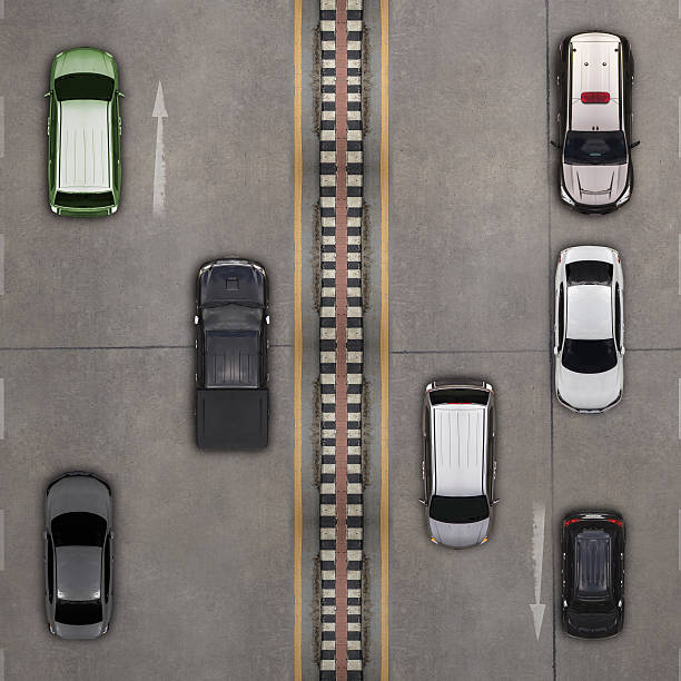 istock Aerial view over the road 618515784