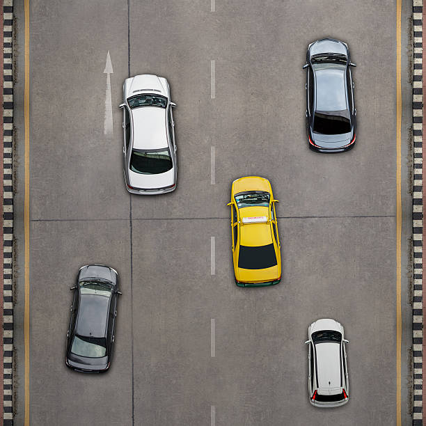 istock Aerial view over the road 618515806
