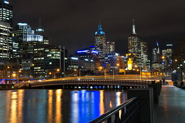 istock By the Yarra river in Melbourne at night 618519486