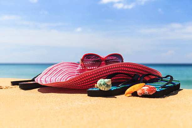 istock Summer concept of sandy beach 618521736