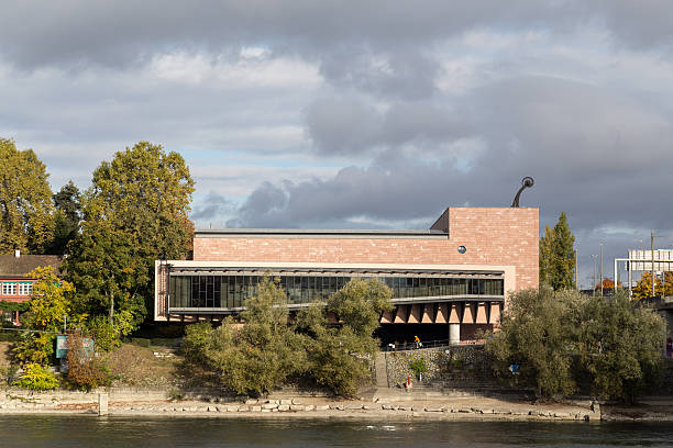 Basel, Switzerland - October 20, 2016: The Tinguely Museum situated at the riverbank of the Rhine river