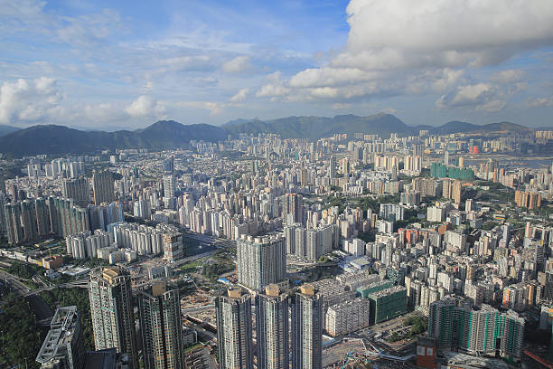 istock Hong Kong, China skyline panorama 618521922