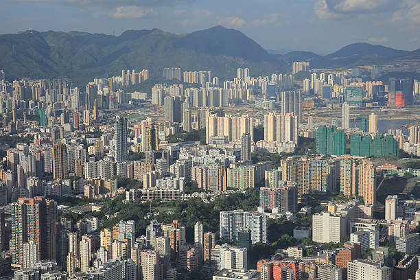istock Hong Kong, China skyline panorama 618522028
