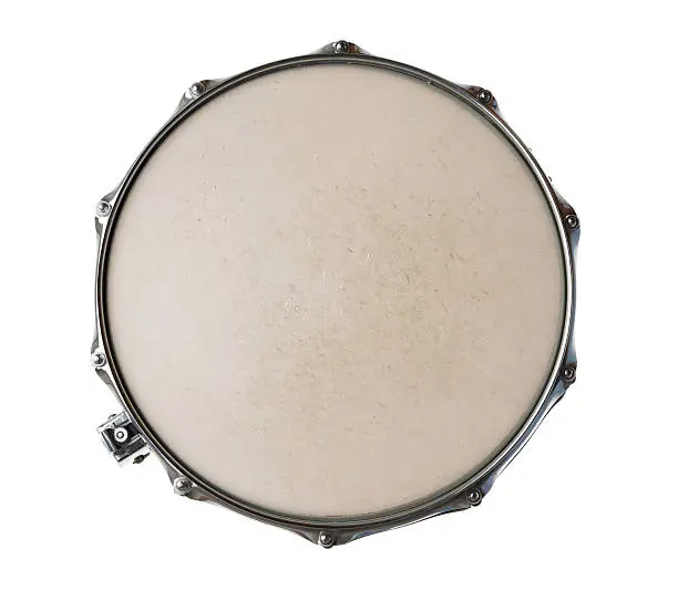 Snare drum isolated on white background