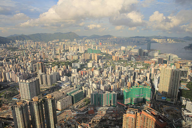 istock Hong Kong, China skyline panorama 618522310