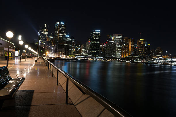 CBD at night Central business center in Sydney is the main commercial center of Australia hyde park sydney stock pictures, royalty-free photos & images
