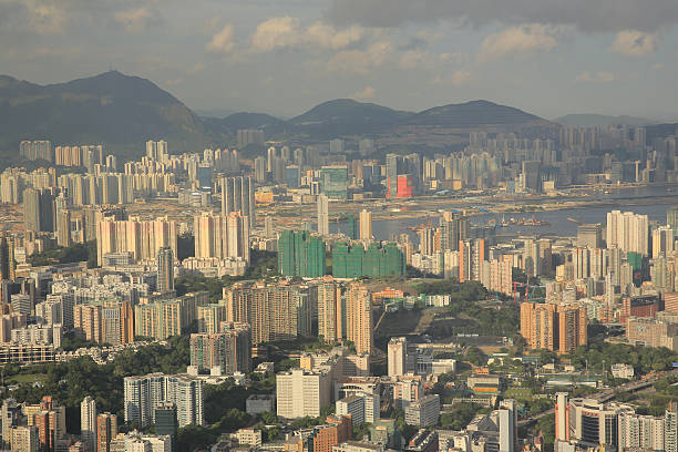 istock Hong Kong, China skyline panorama 618522526