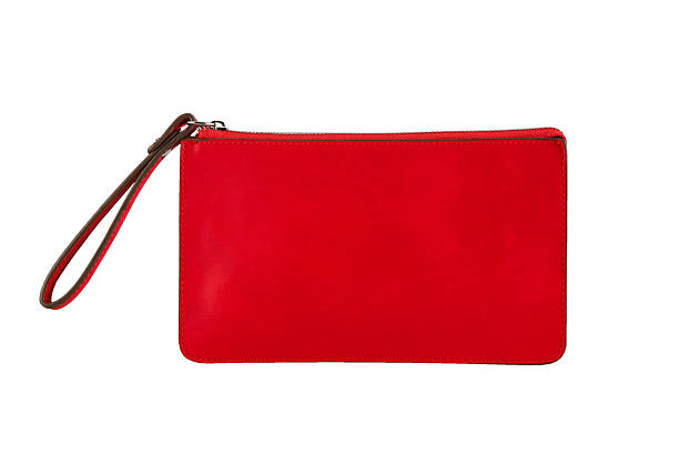 Red clutch bag Red clutch bag isolated on white background clutch bag stock pictures, royalty-free photos & images
