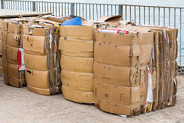 Waste paper recycling Waste paper recycling bale photos stock pictures, royalty-free photos & images