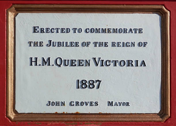 istock Queen Victoria Jubilee plaque 618526350