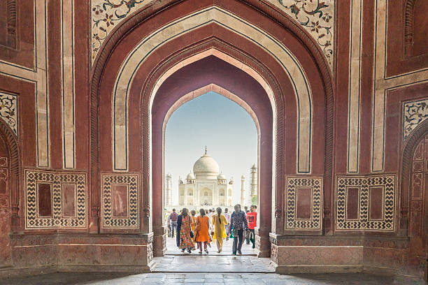 Agra, India Taj Mahal entry gate of taj mahal 