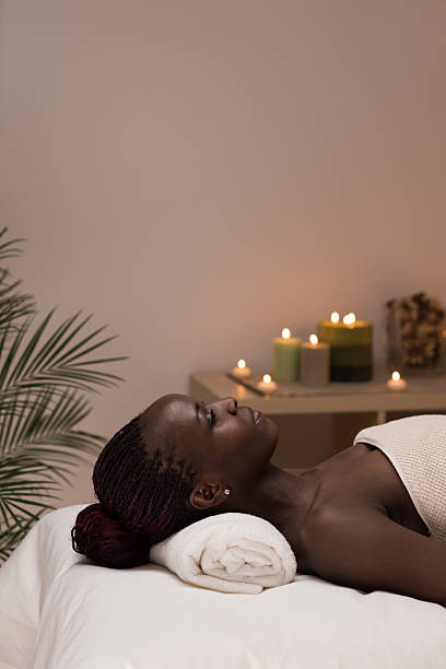 istock Spa African Woman in Beauty Salon 618530154