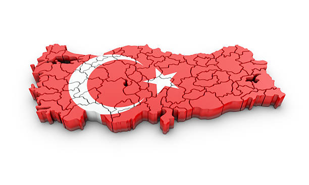 istock Map of Turkish on a white background. 618532128