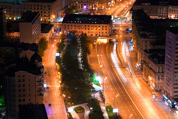 istock View of the city from a tall building 618534880