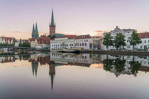 istock Obertave in Luebeck during sunrise 618537334