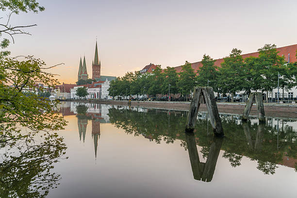 istock Obertave in Luebeck during sunrise 618537652