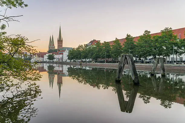 Obertave in Luebeck during sunrise