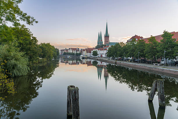 istock Obertave in Luebeck during sunrise 618538604