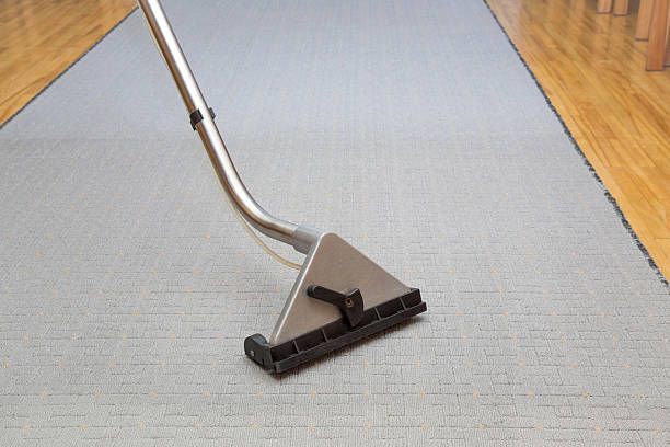 istock Carpet chemical cleaning with professionally extraction method. Early spring cleaning. 618544710