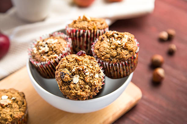 istock Carrot cupcakes with oat flour and cranberries 618545522