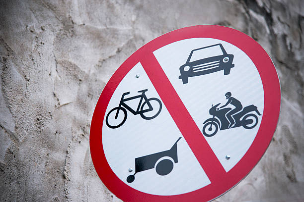 Disallow Traffic Signs. stock photo