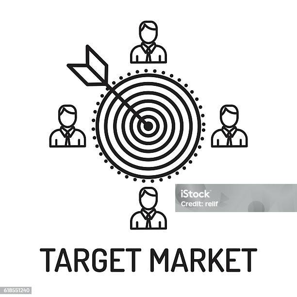 Target Pasar Background Ikon Garis Pasar Target Ilustrasi Stok - Unduh Gambar Sekarang - Bisnis ...